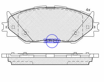 LEXUS IS II C brake pad FMSI:D1178-8294 OEM:04465-53020 WVA:23983,F1178