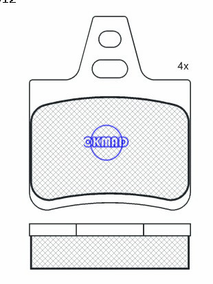 CITROEN XANTIA (X1) CITROEN XANTIA (X2)XM (Y3) XM (Y4) brake pad FMSI:D1217-8337 OEM:4251.83 WVA:20162,F1217