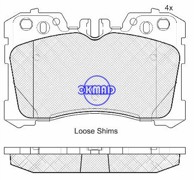 LEXUS LS (UVF4_, UVF_, USF4_, USF_) brake pad FMSI:D1282-8398 OEM:04465-0W110 WVA24245,F1282
