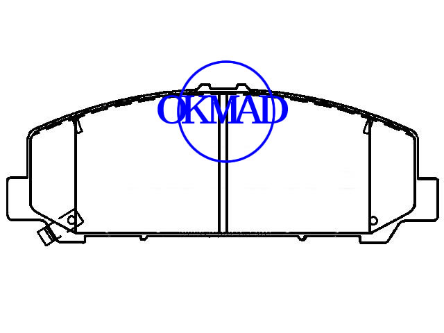 INFINITI QX56NISSAN Armada Pathfinder Titan Xterra brake pad FMSI:D1286-8403 OEM:D1060-ZC60J,F1286