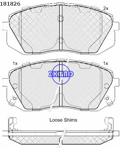 HYUNDAI ix35KIA CARENS II IIIKIA SPORTAGEKIA SPORTAGE-R brake pad FMSI:D1295-841286148744 OEM:58101-1DA00 WVA24501,F1295