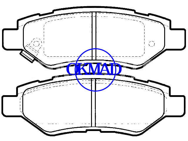 Cadillac CTS 200801- brake pad FMSI:D1337-84488752 OEM:92230273 WVA24546,F1337