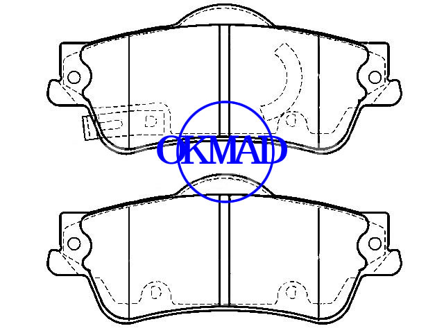 Buick(SGM) Park Avenue 200704- brake pad FMSI:D1352-8462,OEM:92206845,F1352