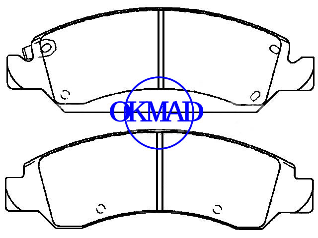 Chevrolet Truck GMC Truck brake pad FMSI:D1363-8472,OEM:25918342,F1363
