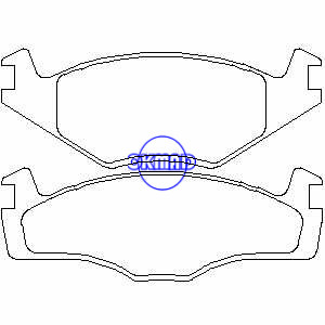 SEAT CORDOBA IBIZA VW Golf Jetta Passat Polo Santana Scirocco Cabriolet Rabbit Brake pad FMSI:7209-D569 7183-D569 7183-D280 7243-D280 OEM:191698151B FDB392 TRW:GDB459 WVA:20887 20888, F280