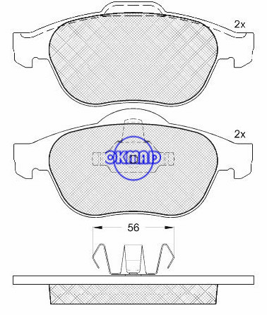 RENAULT ESPACE,RENAULT LAGUNA brake pad FMSI:D1501-8700,OEM:77 02 207 615,WVA23248,F1501