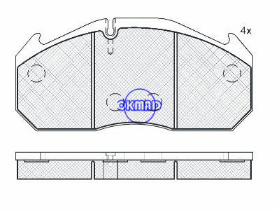 MAN EL F2000 F90 MERCEDES BENZ O 340 404 TOURISMO RENAULT TRUCKS Magnum Major Brake pads WVA:29030 29083 FDB760 OEM:81.50820.5006 GDB5065,FW29030