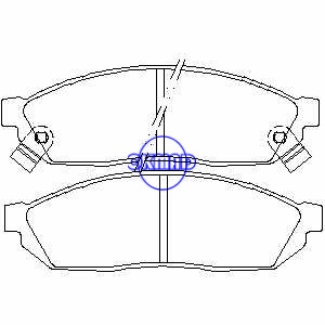 HONDA Civic I Saloon II Hatchback CRX HF Brake pad FMSI:7104-D281 OEM:45022-SA0-660 TRW:GDB1038 WVA:20731 21111 21325, F281
