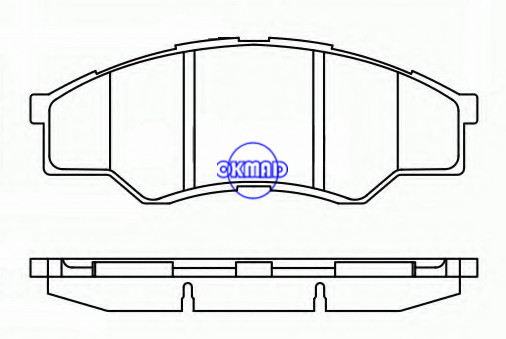 TOYOTA HILUX Brake pad FMSI:D1710-8934，OEM:04465-0K160，WVA:24567，F1710