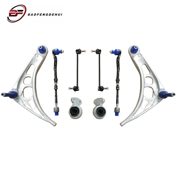 8 PCS All set Front Lower control arms adjustable Aluminum control arm kits for BMW 3 Series E46
