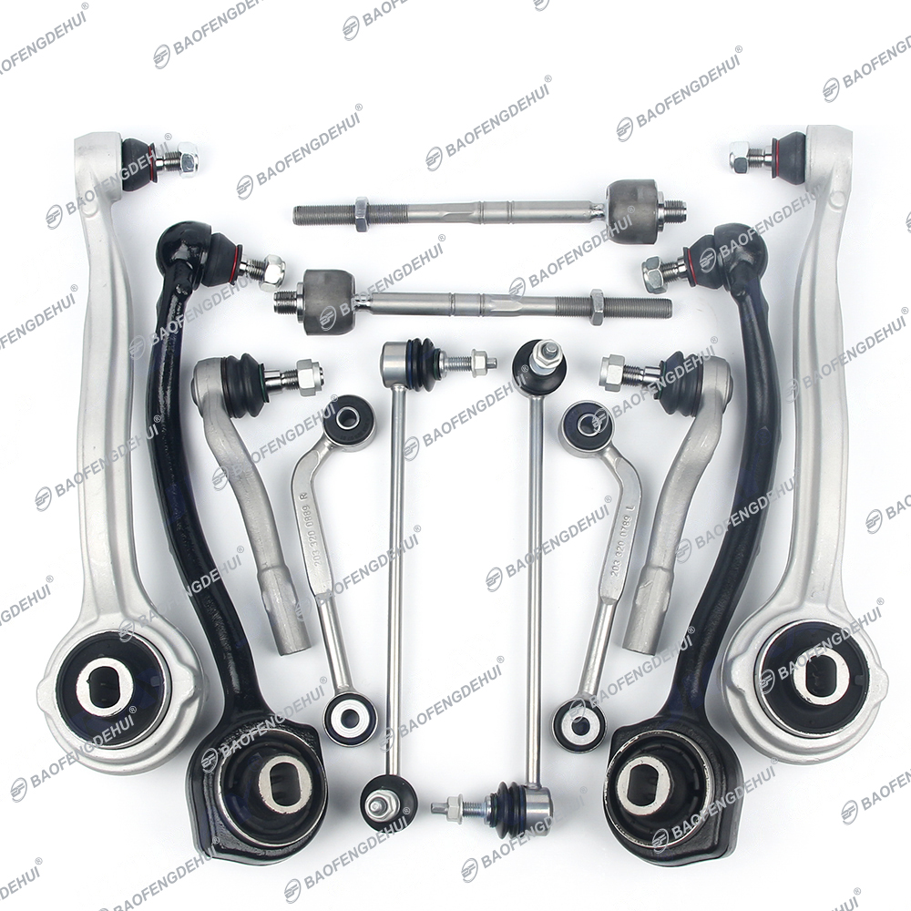 Front lower Control Arm Ball Joint Stabilizer Link Tie Rod Kits For Mercedes Benz C-Class W203 CL203 S203 CLK C209 A209 SLK R171
