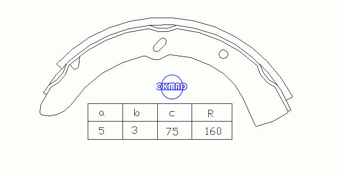 MAZDA PARKWAY TITAN Drum Brake shoes OEM:W023-33-310 MK3336, OK-BS068R