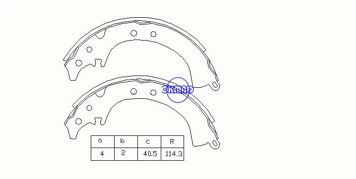 TOYOTA CAMRY Estate (_V2_) CELICA Coupe (_A6_) Drum Brake shoes FMSI:8099-S528 OEM:04495-14040 MK2284 FSB40 GS8500, OK-BS075