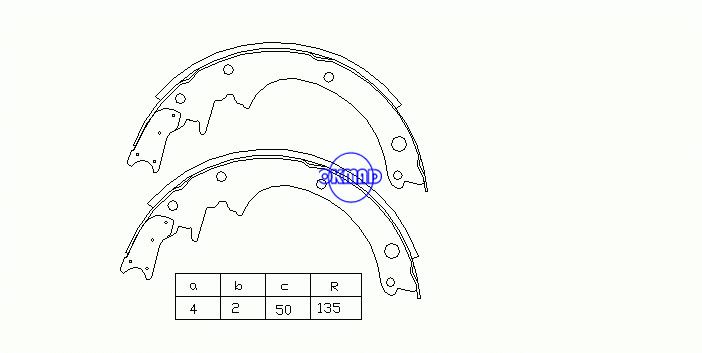 NISSAN PATROL III1 Hardtop (W160) III2 Station Wagon (W260) Drum Brake shoes OEM:44060-25T25 MK1146 FSB250 GS8183, OK-BS078