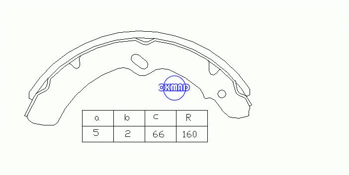 NISSAN ATLAS CONDOR CIVILIAN RW40 MW40 Brake shoes OEM:41060-01D27 FN1152 K1152 GS7017, OK-BS079
