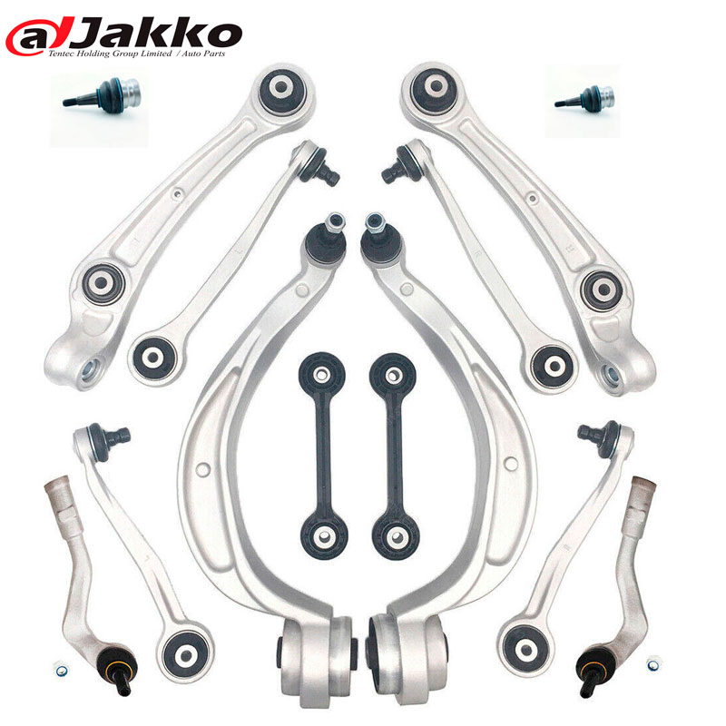 Suspension control arms wishbone set audi A4 B8 A5 8TA 8T3 Q5 8R front Rear 14pcs with 12mm ball joint