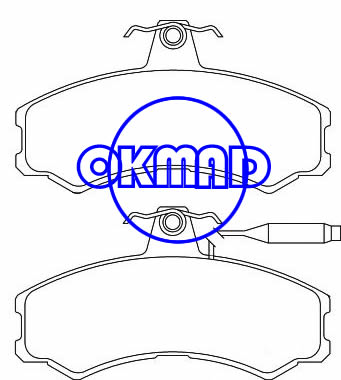 ALFA ROMEO CITROEN C25 FIAT DUCATO TALENTO Box Bus PlatformChassis PEUGEOT J5 Brake pad OEM:9938205 FDB287 GDB695 WVA:20741 20732 20787 20925, FF287
