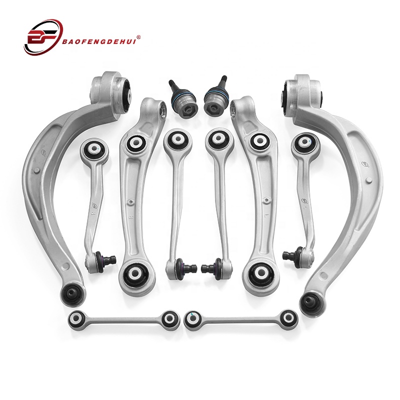 BF Brand OE 8K0407505 8K0407506 Upper and Lower Control Arm Set Include Stabilizer link Ball Joint for Audi A4L A5 B8 Q5