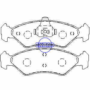 FORD Fiesta Box III IV KA TRUCK EcoSport MAZDA 121 III Brake pad FMSI:8316-D1196 OEM:96FB-2K021-AA FDB1082 GDB1316 GDB1221 WVA:23101 23102 21202 21203 , FG1316