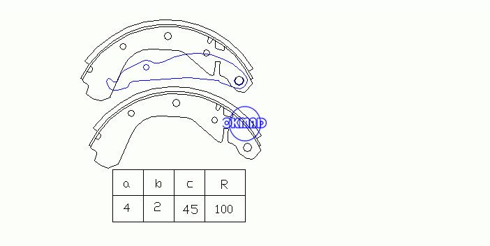 OPEL VECTRA A Hatchback Drum Brake shoes OEM:1605689 FSB198 GS6212, OK-BS306