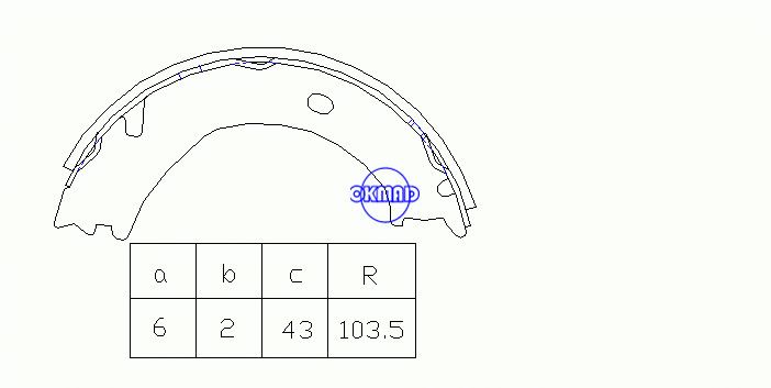 CHEVROLETGMC TRUCK Express Silverado DODGE TRUCK Ram FORD TRUCK Super Duty Drum Brake shoes FMSI:2192-S771 OEM:12473088, OK-BS321