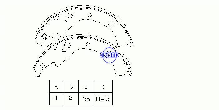 TOYOTA CORONA PREMIO SIENTA SUCCEED VAN PROBOX WAGON COROLLA SPACIO Drum Brake shoes FMSI:1447-S790 OEM:04495-63010 MK2358 GS7816, OK-BS323