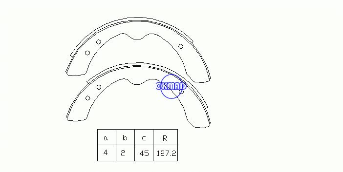 NISSAN TRUCK 520 620 Series-Pickup Drum Brake shoes FMSI:8123-S405 OEM:41060-B3000 MK1103 GS7002, OK-BS333