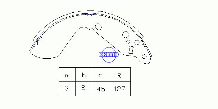 SUZUKI VITARA Cabrio Drum Brake shoes FMSI:1446-S660 OEM:53200-56820 FSB520 K9942 GS8596, OK-BS351