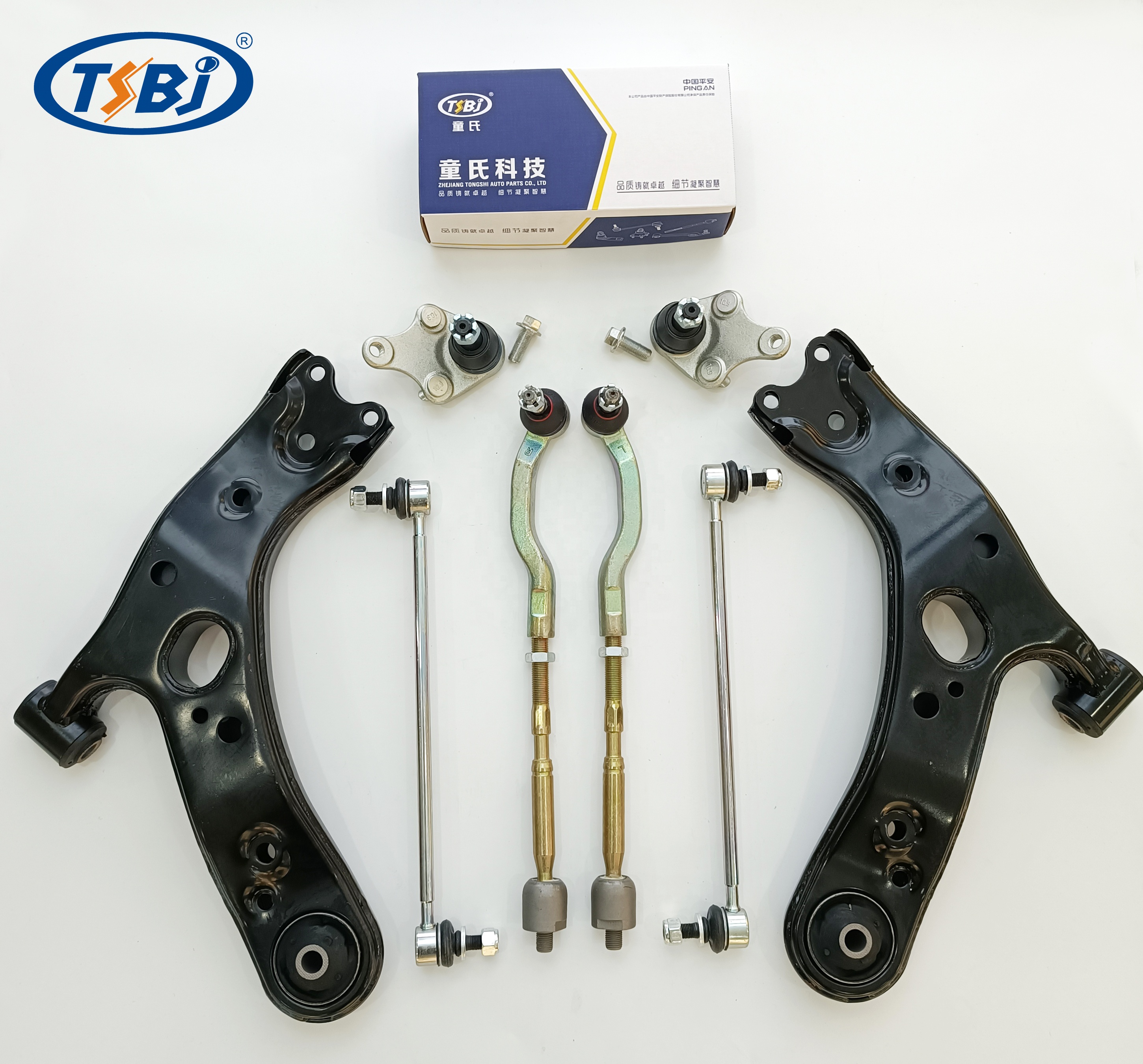 Factory wholesale hot sale full set of auto chassis parts like control arm for Toyota MATRIX (_E13_) OE 48068-02180 43330-09650