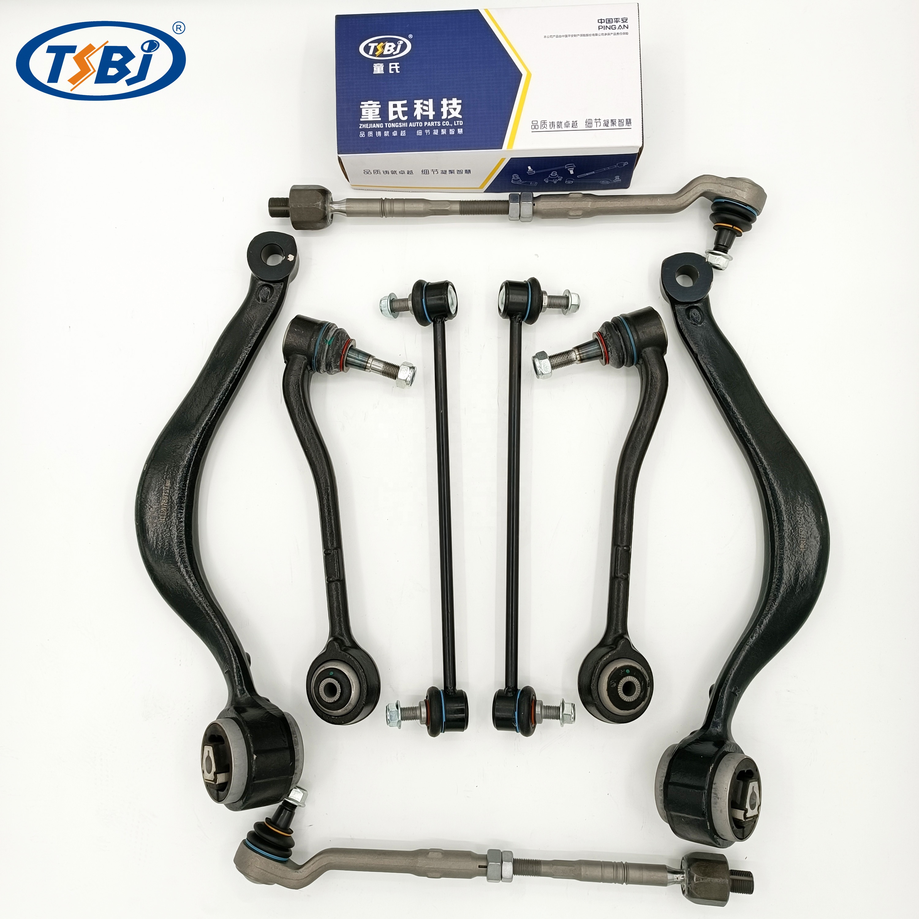 Factory wholesale hot sale full set of auto chassis parts like control arm stabilizer link tie rod endfor BMW X5 E53