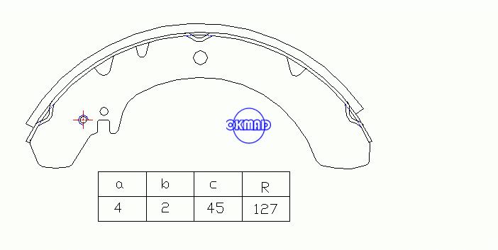 DAIHATSU TAFT Drum Brake shoes OEM:04494-87601 SA042 MK0017 GS8227, OK-BS407