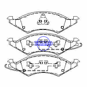 FORD Taurus 4-2.5L V6-3.0L V6-3.8L MERCURY Sable LINCOLN Continental V6-3.8L Brake pad FMSI:7222A-D324 7268A-D324 OEM:E8DZ-2001-A TRW:GDB4019, F324