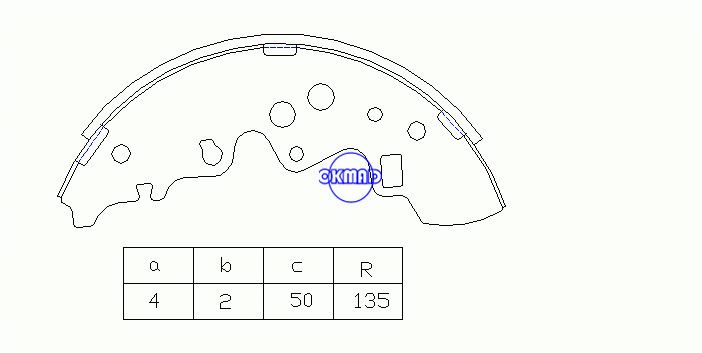 MITSUBISHI Delica MAZDA Bongo Brawny Titan 2000 Drum Brake shoes OEM:MQ907155 K3406 FN-3406, OK-BS453R