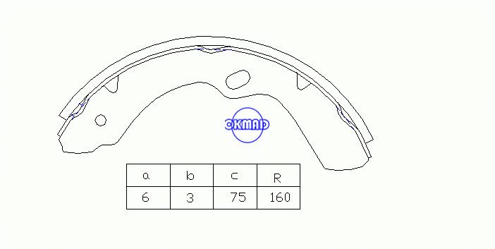 NISSAN AtlasCondor Microbus Civilian ISUZU ELF Forward MAZDA Titan Drum Brake shoes OEM:41060-0T925 MK1201 GS7039, OK-BS475R