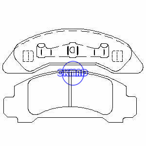 FORD TRUCK Aerostar Bronco Ranger Brake pad FMSI:7224-D326 OEM:E69Z-2001-A, F326