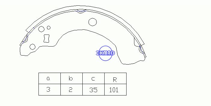 CADILLAC CTS STS-V TRUCK SRX NISSAN Sentra Almera Sunny Pulsar PONTIAC Bonneville Drum Brake shoes FMSI:1525-S762 OEM:44060-4Z025 K1247 BS1792 GS8487, OK-BS484
