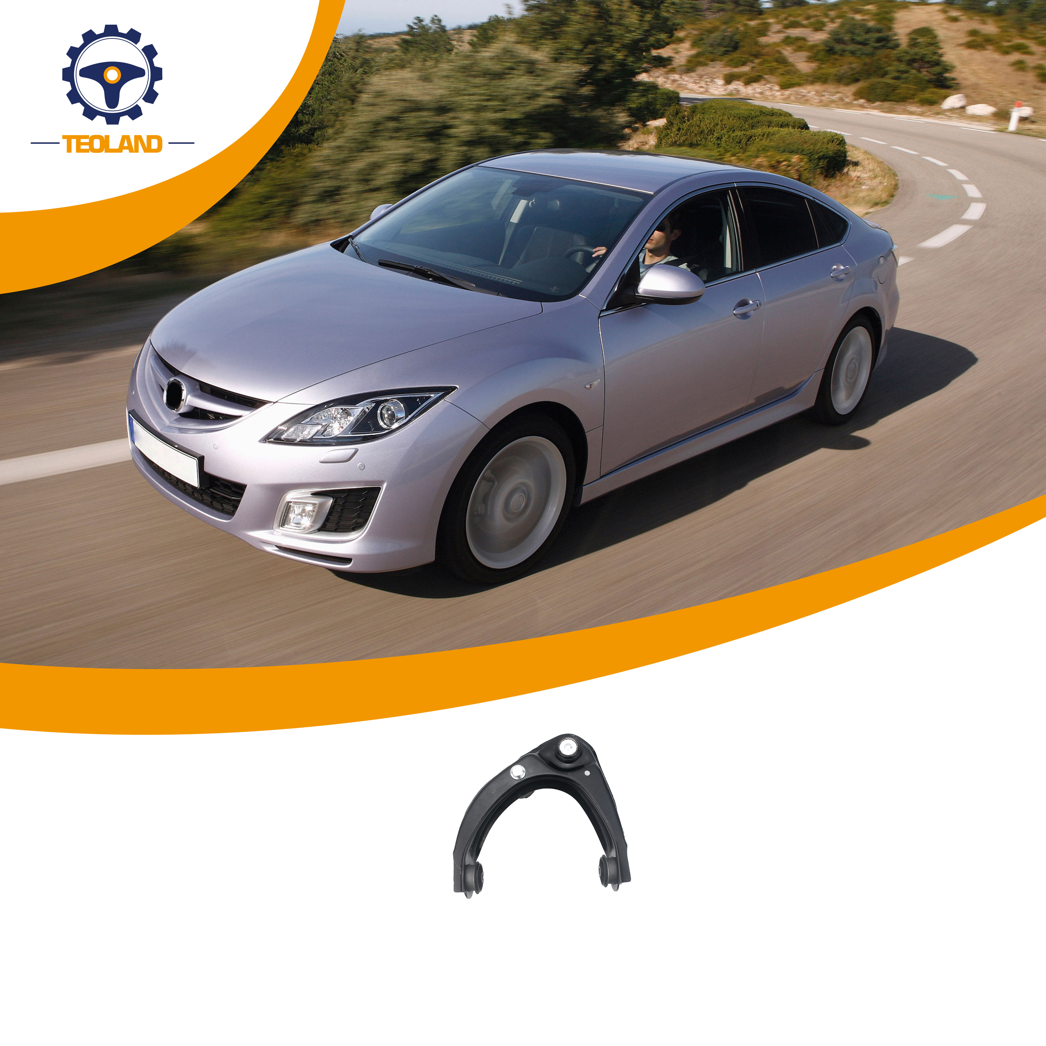 Factory Made Front Control Arm for Mazda 6 Saloon GG 2002-2008 OEGJ6A-34-200 GJ6A34200