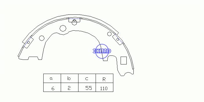 HYUNDAI H-1 H100 Bus Pickup KIA BONGO Bus Mazda Bongo J100 J80 E2500 Drum Brake shoes OEM:58350-4EA00 SA135 GS7124 GS8428, OK-BS511