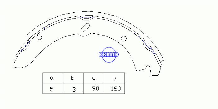 MAZDA TITAN Drum Brake shoes OEM:W358-26-310A K3362 T362 GS7130, OK-BS513R