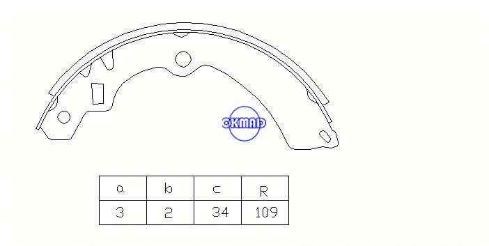 GEO TRACKER Cabri Station Wagon SUZUKI SAMURAI VITARA Cabrio ESCUDO Drum Brake shoes FMSI:1413-S605 OEM:53200-60810 FSB316 FN-9934 K9934 GS8301, OK-BS519