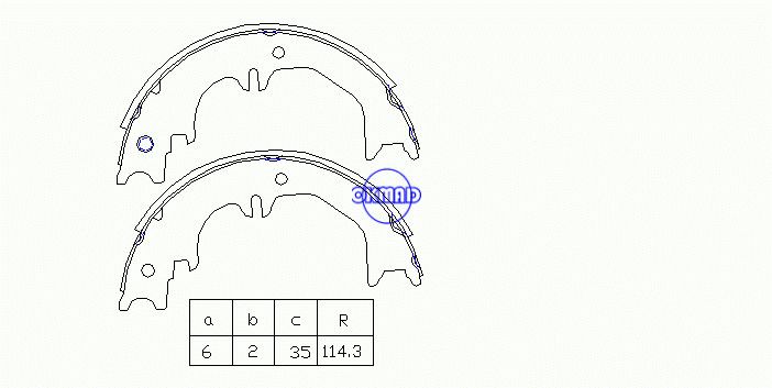 TOYOTA Land Cruiser 100 LEXUS LX470 LX450 Drum Brake shoes FMSI:1574-S844 OEM:46540-60050 FSB4125, OK-BS530