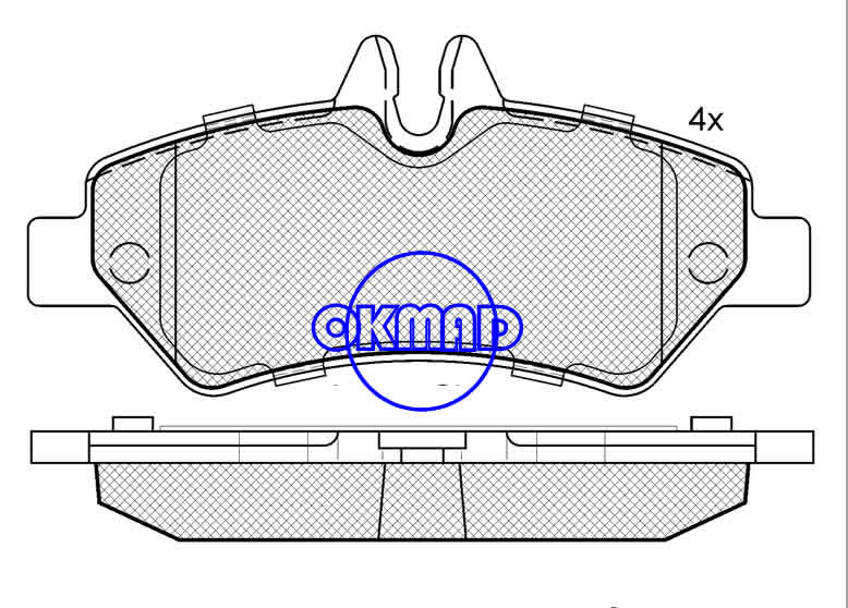 MERCEDES BENZ SPRINTER 3-t 3,5-t VW CRAFTER DODGE TRUCK Sprinter brake pad FMSI:8431-D1317 OEM:004 420 69 20 WVA:29190, F1317