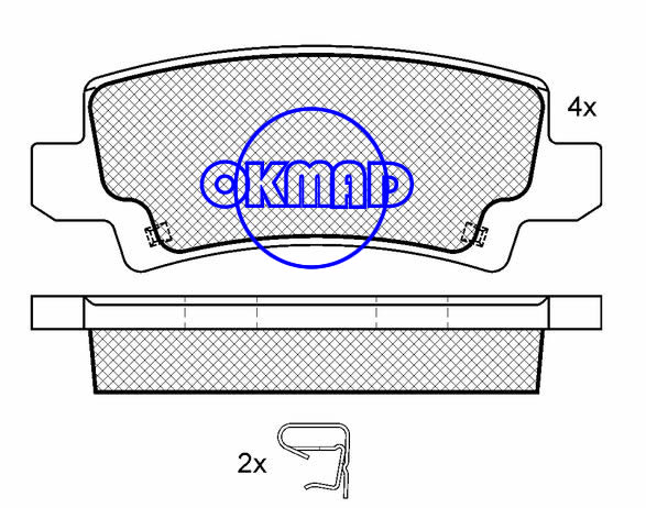 TOYOTA Fielder RUNX COROLLA CombiVerso brake pad FMSI:8336-D1216 OEM:04466-02020 WVA:23816 FDB1574,F1216