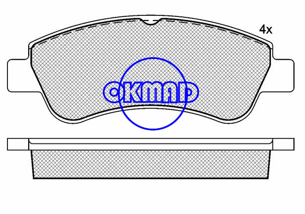 CITROEN BERLINGO C2 C3 C4 DS3 XSARA PEUGEOT 206 207 208 301 307 PARTNER brake pad FMSI:8779-D12138333-D12138779-D1943 OEM:4252.18 WVA:235992395424101 FDB1399FDB4066,F1213