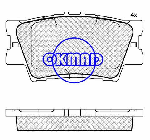 LEXUS ES HS TOYOTA AURION CAMRY RAV 4 brake pad FMSI:8332-D12128332-D1632 OEM:04466-33160 WVA:24338,F1212