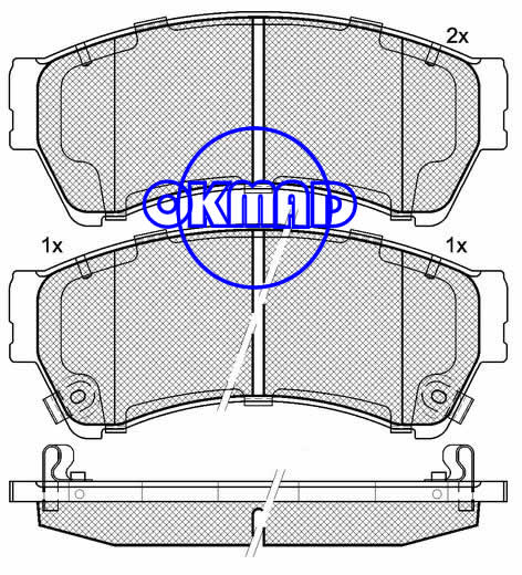 MAZDA 6 Estate Hatchback (FAW) 6 RUI YI brake pad FMSI:8277-D11928521-D1192 OEM:GSYD-33-23ZA WVA:24582,F1192