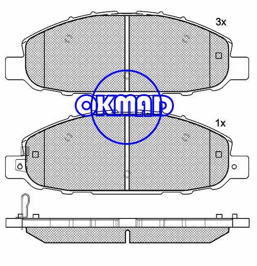 NISSAN CARAVAN URVAN Box brake pad FMSI:8310-D1191 OEM:41060-VW085,F1191