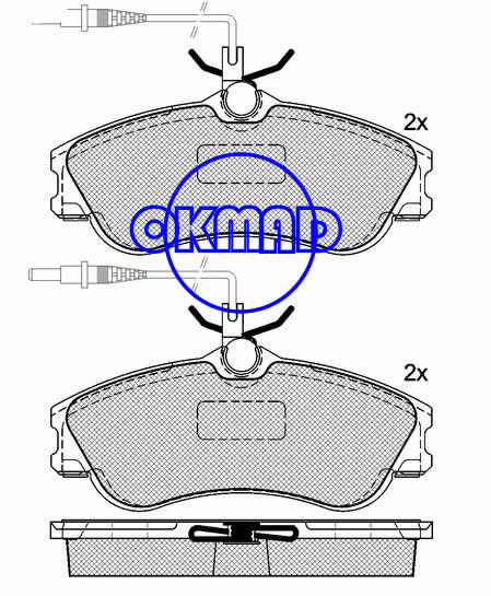 CITROEN BERLINGO Box XSARA Estate Coupe PEUGEOT 306 Break Convertible PARTNER Combispace RANCH Box brake pad FMSI:8309-D1190 OEM:4251.54 FDB1112 TRW:GDB1260 WVA:2312423125,F1190