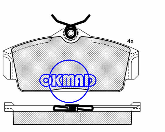 NISSAN ALMERA II Hatchback Primera 16V Hatchback Traveller Brake pad FMSI:8257-D1147 OEM:41060-2F525 FDB1096 TRW:GDB3159 WVA:2309323463,F1147