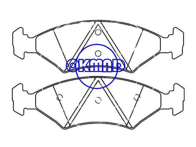FORD Fiesta 1.3 Ka 1.3 Brake pad FMSI:8251-D1140 OEM:M4S55-2K021-AA,F1140